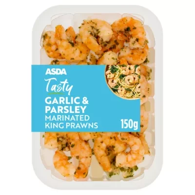 ASDA Tasty Garlic & Parsley Marinated King Prawns 150g