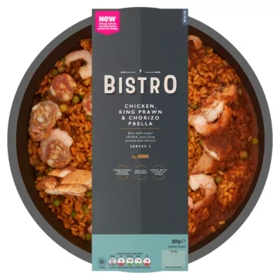 Bistro by ASDA Bistro by  Chicken, King Prawn & Chorizo Paella 800g