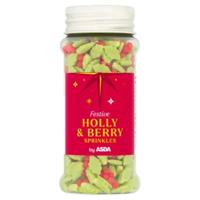 ASDA Festive Holly & Berry Sprinkles 65g