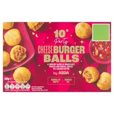 ASDA 10 Party Cheese Burger Balls 200g