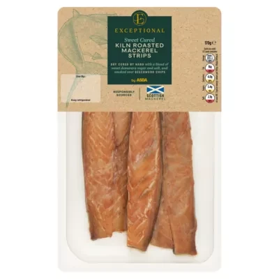 Exceptional by ASDA Exceptional Sweet Cured Kiln Roasted Mackerel Strips 170g