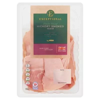 Exceptional by ASDA Exceptional by  Finely Sliced Hickory Smoked Ham 120g