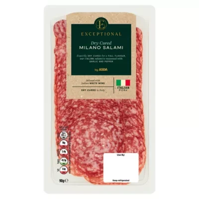 Exceptional by ASDA Exceptional Dry Cured Milano Salami 90g