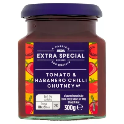 ASDA Extra Special Extra Special Tomato & Habanero Chilli Chutney 300g