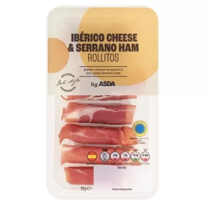 ASDA Ibérico Cheese & Serrano Ham Rollitos 88g
