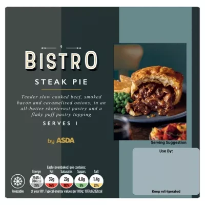 Bistro by ASDA Bistro by  Steak Pie 250g