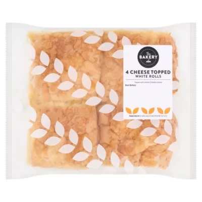 The BAKERY at ASDA The Bakery 4 Cheese Topped White Rolls