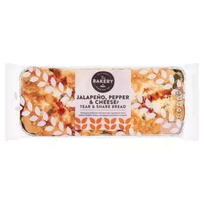 The BAKERY at ASDA The Bakery Jalapeño, Pepper & Cheese Tear & Share Bread 230g
