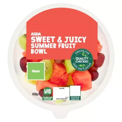 ASDA Sweet & Juicy Summer Fruit Bowl 450g