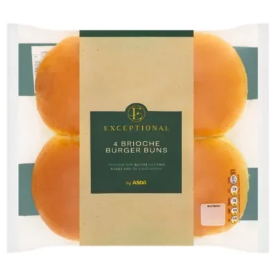 Exceptional by ASDA Exceptional by  4 Brioche Burger Buns