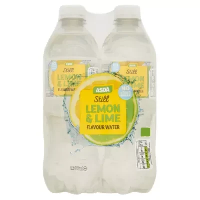 ASDA Lemon & Lime Still Flavour Water 4 x 500ml