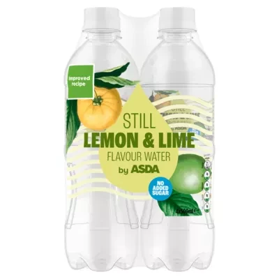 ASDA Lemon & Lime Still Flavour Water 4 x 500ml