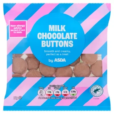 ASDA Milk Chocolate Buttons 30g