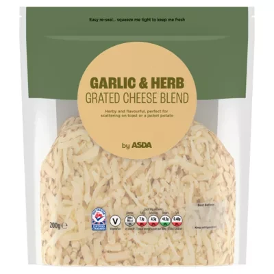 ASDA Garlic & Herb Grated Cheese Blend 200g