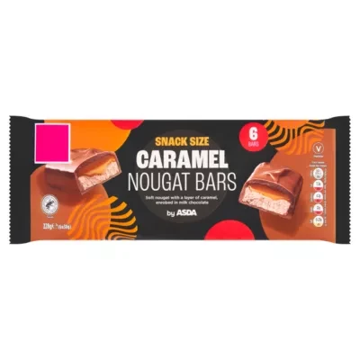 ASDA Caramel Nougat Bars 6 x 38g (228g)