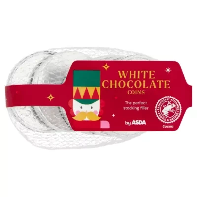 ASDA White Chocolate Coins 62g