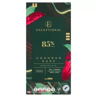 Exceptional By Asda Ugandan Dark Chocolate 100g