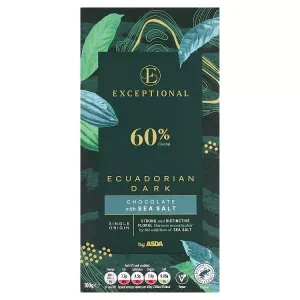 ASDA Ecuadorian Dark Chocolate with Sea Salt 100g