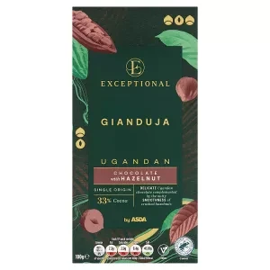 ASDA Gianduja Ugandan Chocolate with Hazelnut 100g