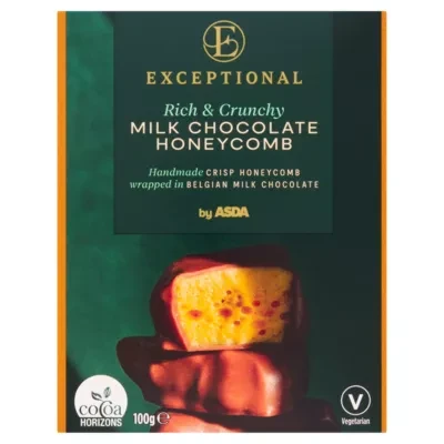 Exceptional by ASDA Milk Chocolate Honeycomb 100g