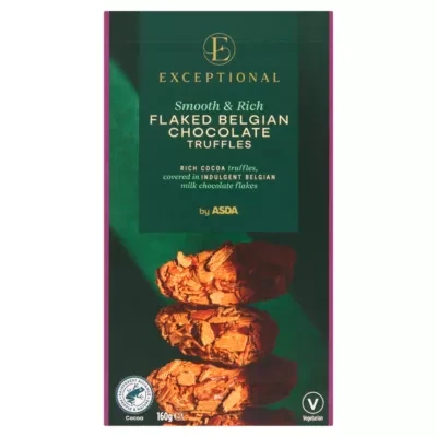 Exceptional by ASDA Flaked Belgian Chocolate Truffles 160g