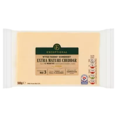 Exceptional by ASDA Exceptional by  Wyke Farms Somerset Extra Mature Cheddar 300g