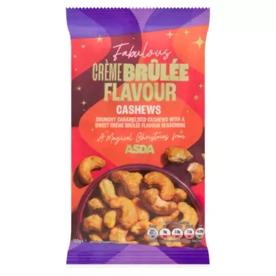 ASDA Joyous Crème Brûlée Flavour Cashews 150g