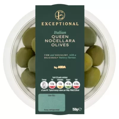 Exceptional by ASDA Exceptional Italian Queen Nocellara Olives 150g