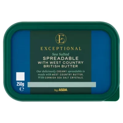 Exceptional by ASDA Exceptional Sea Salted Spreadable with West Country British Butter 250g
