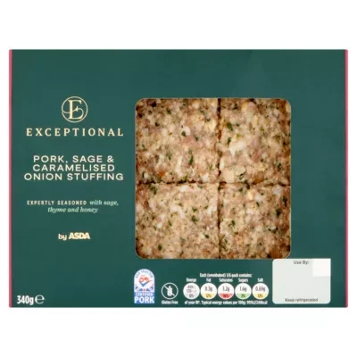Exceptional by ASDA Exceptional Pork, Sage & Caramelised Onion Stuffing 340g