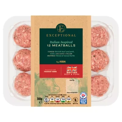 Exceptional by ASDA Exceptional by  12 Italian Inspired Meatballs 340g