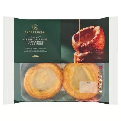 Exceptional by ASDA Exceptional 4 Beef Dripping Yorkshire Puddings 192g