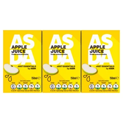 JUST ESSENTIALS by ASDA Just Essentials Apple Juice from Concentrate 150ml