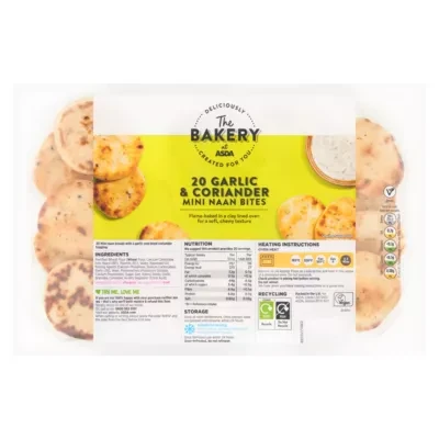 ASDA The Bakery The Bakery 20 Garlic & Coriander Mini Naan Bites