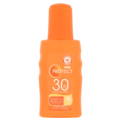ASDA Protect Refreshing Clear Sun Spray 30 High SPF 200ml