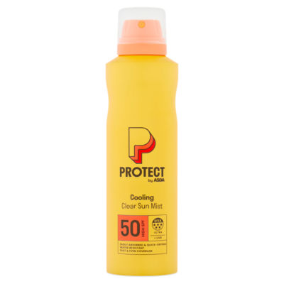 ASDA Protect by  High SPF 50 Cooling Clear Sun Mist 200ml