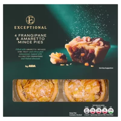 Exceptional by ASDA Exceptional 4 Frangipane & Amaretto Mince Pies