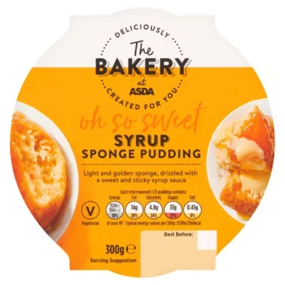 ASDA The Bakery The Bakery Oh So Sweet Syrup Sponge Pudding 300g