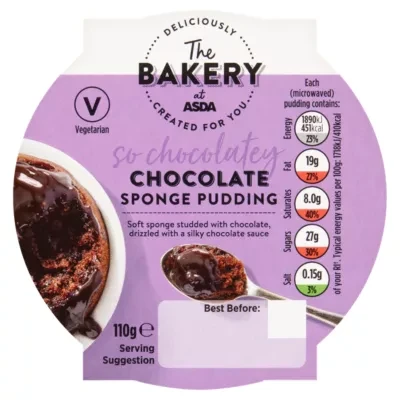 ASDA The Bakery Classic Chocolate Sponge Pudding 110g