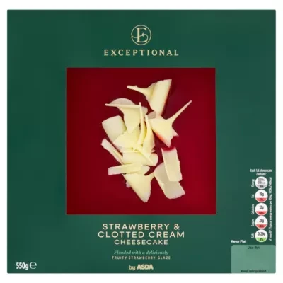 Exceptional by ASDA Exceptional by  Strawberry & Clotted Cream Cheesecake 550g