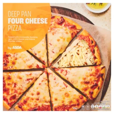 ASDA Deep Pan Four Cheese Pizza 425g