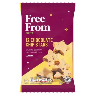Free From by ASDA 12 Chocolate Chip Stars 75g