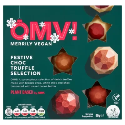 OMV! Deliciously Vegan Plant Based by  OMV! Festive Choc Truffle Selection 90g