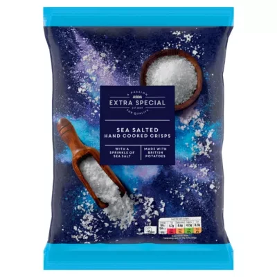 ASDA Extra Special Exceptional by  Hand Cooked Sea Salted Crisps 150g
