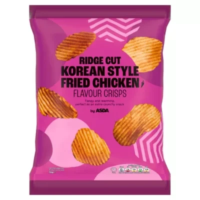 ASDA Ridge Cut Korean Style Fried Chicken Flavour Crisps 150g