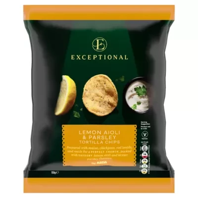 ASDA Lemon Aioli & Parsley Tortilla Chips 150g