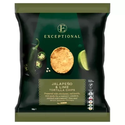 ASDA Jalapeño & Lime Tortilla Chips 150g