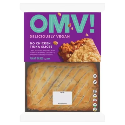 OMV! Deliciously Vegan Plant Based by ASDA OMV! No Chicken Tikka Slices 300g