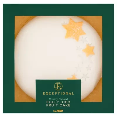 Exceptional by ASDA Exceptional by  Brandy-Soaked Fully Iced Fruit Cake 907g