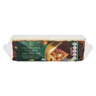 Exceptional by ASDA Exceptional by  Brandy-Soaked Iced Fruit Cake Bar 400g